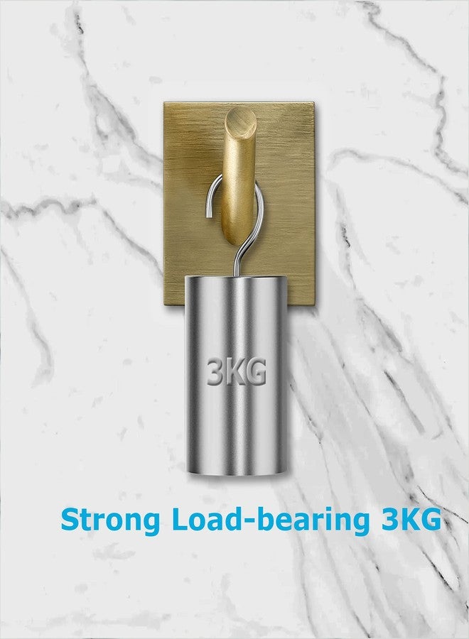 دوكوس مجموعة من 4 خطافات لاصقة ذاتية من الفولاذ من DOCOSS للجدران، خطافات لاصقة قوية، خطافات تعليق الأبواب، خطافات جدارية، حامل خطافات لاصقة ذاتية للحمام والمطبخ - يتحمل وزنًا يصل إلى 3 كجم (عتيق) - Image 4